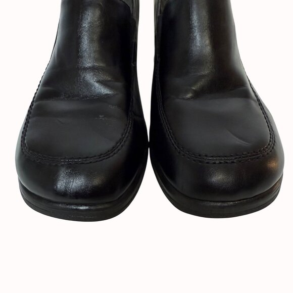 Route 66 Black Chunky Heel Loafers Vintage Y2k Platform Shoe Size 8.5 Slip On - Picture 15 of 16